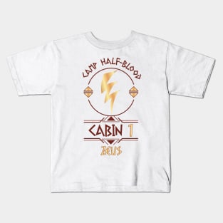 Cabin #1 in Camp Half Blood, Child of Zeus – Percy Jackson inspired design Kids T-Shirt